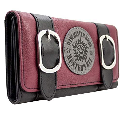 Cartera de Supernatural Winchester Bros Kit de Cazadores Rojo