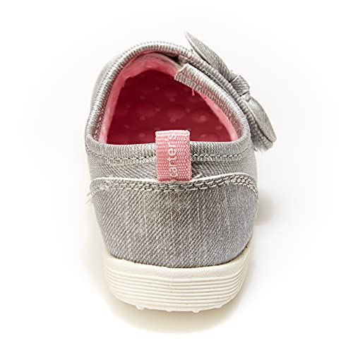 Carter's Every Step tenis de moda para niñas de 1st walker Turbo, gris (gris), 34 EU