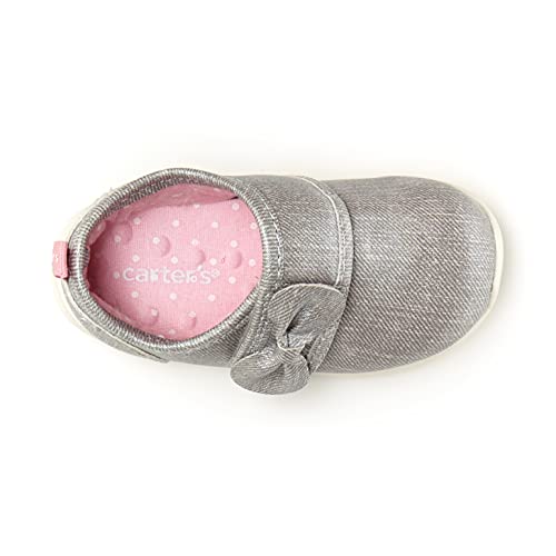 Carter's Every Step tenis de moda para niñas de 1st walker Turbo, gris (gris), 34 EU