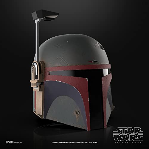 Casco electrónico Premium de Boba Fett (re-Armado) de Star Wars The Black Series, Coleccionable de The Mandalorian, a Partir de 14 años