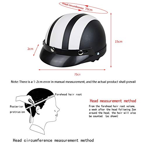 Casco Moto Abierto ECE Homologado Retro Harley Half Moto Cascos Helmet con Gafas Visera Casco Moto Jet para Mofa Crash Cruiser Scooter Biker Racing