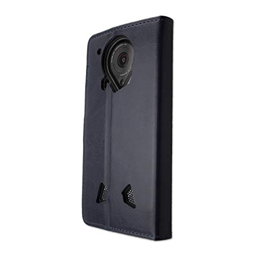 Casco para Crosscall Trekker-X4, Bookstyle-Case Funda Protectora a Prueba de Golpes para Smartphone (Carcasa de Color Azul)