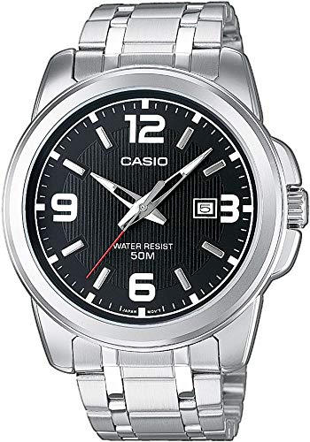 Casio Reloj Analógico de Cuarzo con Correa en Acero Inoxidable MTP-1314PD-1AVEF