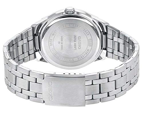 Casio Reloj con Correa de Acero Inoxidable MTP-1260PD-1BEF