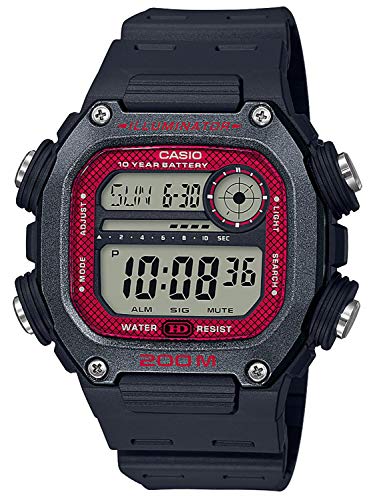 Casio Reloj Digital para de los Hombres de Cuarzo con Correa en Resina DW-291H-1BVEF