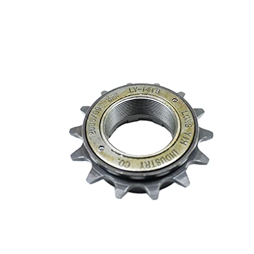 Cassettes Y PiñOnes Rueda libre de bicicleta de una sola velocidad 14T 29mm engranaje fijo / barra de bicicleta de acero de acero de acero y accesorios de bicicleta Piezas de bicicleta Rueda Libre