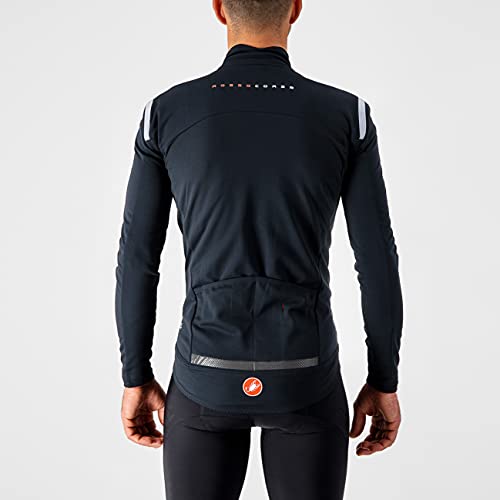 castelli Ros Long Sleeve Chaqueta Deportiva, Hombre, Light Black, L