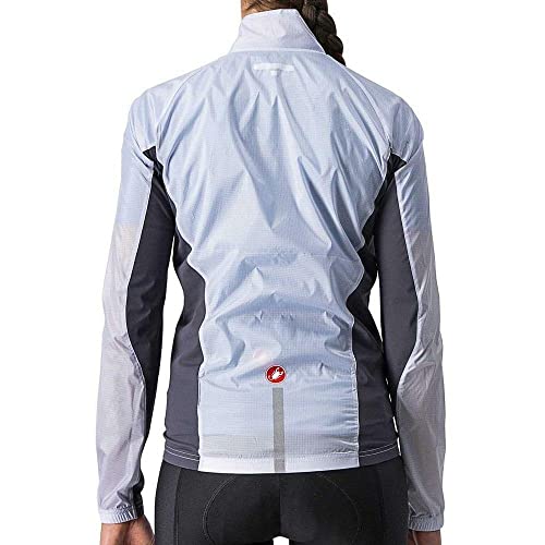 castelli Squadra Stretch W Jacket Chaqueta, Mujer, Plata y Gris Oscuro, M