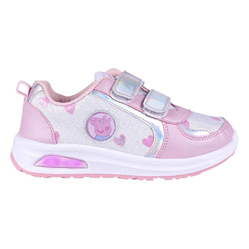 Cerdá Life'S Little Moments Zapatillas con Luces para Niñas de Peppa Pig con Licencia Oficial Nickelodeon, Deportivas, Multicolor, 23 EU