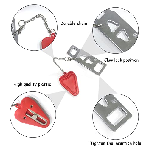 Cerradura de puerta portátil compatible, cerradura de viaje, adecuado para la familia, viajes, hotel, alquiler, apartamento, dormitorio, uso, proporciona protección adicional para puertas y ventanas