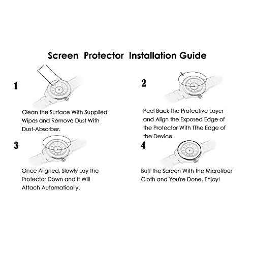 Ceston 9H Protector De Pantalla De Cristal Templado Para Suunto Ambit3 Peak HR (3 Pack)
