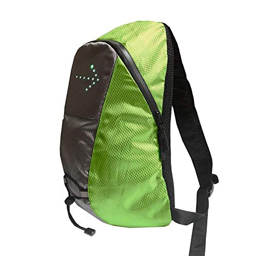 Chaleco Reflectante Luz Mochila Con Señal Giro LED De 15 L, Bolsa Deportes Al Aire Libre, Lámpara Advertencia Intermitente, Paquete Seguridad Con Control Remoto Inalámbrico Para Seguridad Nocturna