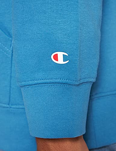 Champion Graphic Shop Authentic Sudadera con Capucha, Azul Claro, S para Hombre