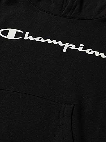 Champion Legacy Classic Logo Sudadera con Capucha, Negro, 11-12 Años para Niños