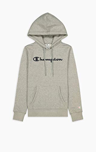 Champion Legacy Classic Logo Sudadera, Gris Jaspeado Claro, 11-12 Años para Niños