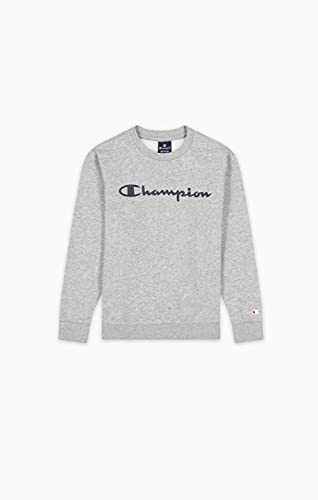 Champion Legacy Classic Logo Sudadera, Gris Jaspeado Claro, XXL