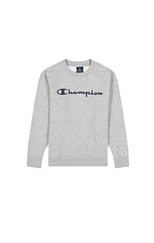 Champion Legacy Classic Logo Sudadera, Gris Jaspeado Claro, XXL