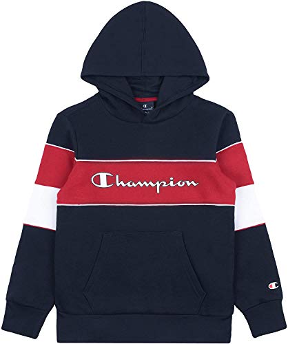 Champion Seasonal Modular Blocking Hooded Sweatshirt Sudadera con Capucha, Azul (BS501), XX-Small para Niños