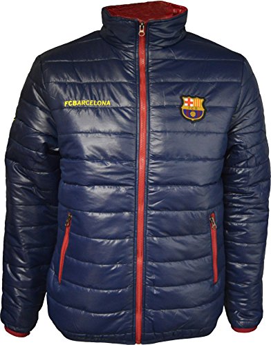 Chaqueta acolchada del Barça para hombre - Colección oficial FC Barcelona - Talla adulto, Hombre, azul marino, extra-large