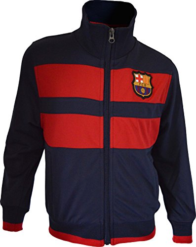 Chaqueta del Barça para hombre, con cremallera, Colección oficial FC Barcelona, Talla adulto, Hombre, azul marino, L