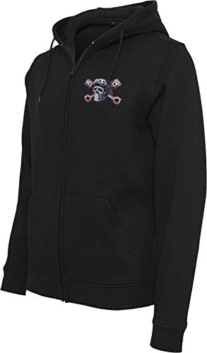 Chaqueta Sudadera con Capucha: Devil Driver - con Bordado/Hoodie/Hoody Zipper Sweater/Hombre-s y Mujer-es/Moto-cicleta/USA/Chopper/Skull Calavera/Motero/Hooded-Jacket (XXL)