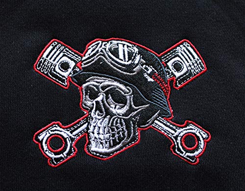 Chaqueta Sudadera con Capucha: Devil Driver - con Bordado/Hoodie/Hoody Zipper Sweater/Hombre-s y Mujer-es/Moto-cicleta/USA/Chopper/Skull Calavera/Motero/Hooded-Jacket (XXL)