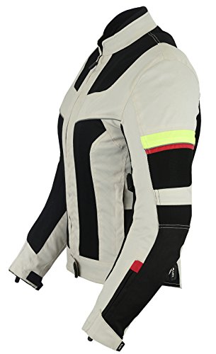 Chaqueta tricapa perforada de verano para moto (Mujer) (XS)