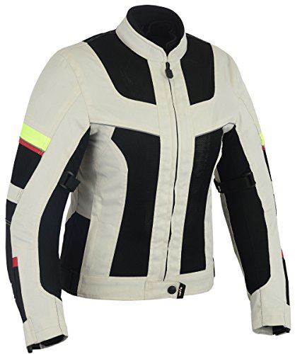 Chaqueta tricapa perforada de verano para moto (Mujer) (XS)