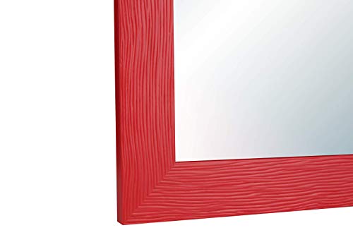 Chely Intermarket, Espejo de Cuerpo Entero 35x100cm(43x108cm) Rojo/Mod-146, Ideal para peluquerías, salón, Comedor, Dormitorio y oficinas. Fabricado en España. Material Madera.(146-35x100-4,15)