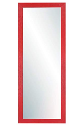 Chely Intermarket, Espejo de Cuerpo Entero 35x100cm(43x108cm) Rojo/Mod-146, Ideal para peluquerías, salón, Comedor, Dormitorio y oficinas. Fabricado en España. Material Madera.(146-35x100-4,15)