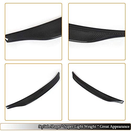 CHENGQIAN Spoiler para Audi A5 B8 B8.5 Quattro Coupe 2008-2016 Tapa Trasera del Maletero Fibra De Carbono Highkick Wing Lip (No para A5 Sline & S5)