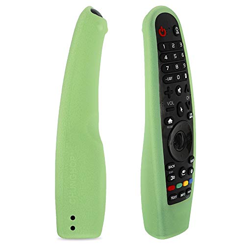 CHUNGHOP Protective Silicone Remote Case for LG AN-MR600 AN-MR650 AN-MR18BA AN-MR19BA AN-MR20GA Magic Remote Cover Remote Holder for LG 3D Smart TV Magic Remote Case (Glow in Dark Green)
