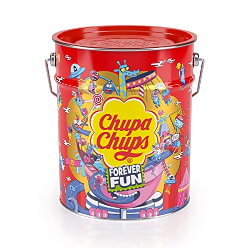 Chupa Chups Caramelo con Palo de Sabores Variados, 150 x 12g