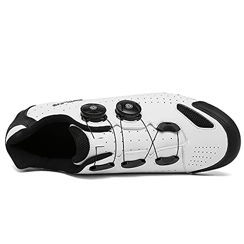 Churlin Hombre Mujer Zapatillas De Ciclismo De Carretera Y Montaña Calzado de Ciclismo y Senderismo MTB Transpirable Profesionales Compatibles con SPD