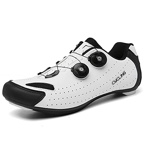 Churlin Hombre Mujer Zapatillas De Ciclismo De Carretera Y Montaña Calzado de Ciclismo y Senderismo MTB Transpirable Profesionales Compatibles con SPD