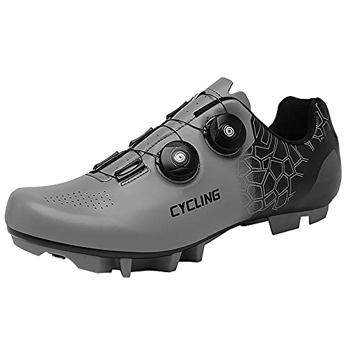 Churlin Zapatillas De Ciclismo De Carretera Y Montaña Hombre Mujer Calzado de Ciclismo y Senderismo MTB Transpirable Profesionales Compatibles con SPD