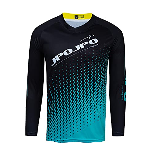 Ciclismo Jersey de los hombres de la bici de montaña del motocross Jersey largo MTB camiseta, 57., XL