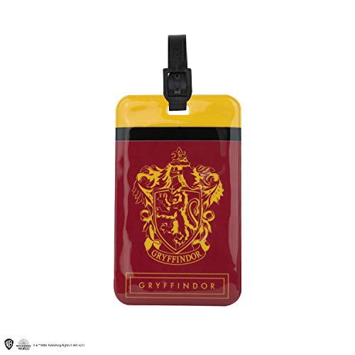 Cinereplicas Harry Potter - Etiqueta de Equipaje y Funda Pasaporte Gryffindor - Licencia Oficial