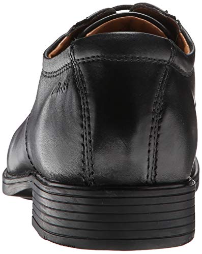 Clarks Tilden Walk, Zapatos Hombre, Negro (Black Leather), 42 EU