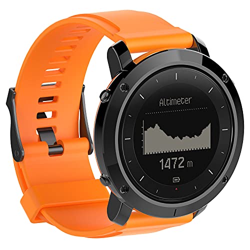 Classicase Bandas de Repuesto Compatible con Suunto Traverse, Reloj Correa de Silicona Suave Correas Pulseras Correa Deportiva Pulsera (Pattern 2+Pattern 8)