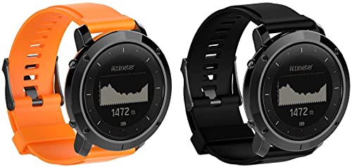 Classicase Bandas de Repuesto Compatible con Suunto Traverse, Reloj Correa de Silicona Suave Correas Pulseras Correa Deportiva Pulsera (Pattern 2+Pattern 8)