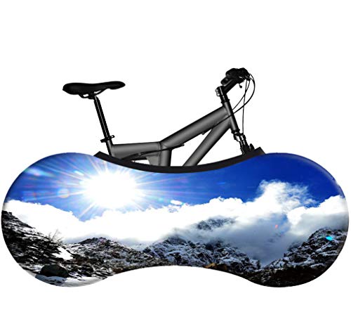 Clear Sky Mountains Fundas Para Bicicletas, Funda En Interiores Bicicletas Antipolvo Servicio Pesado Bicicleta De Montaña Bicicleta De Carretera Funda Protectora Contra El Viento Y Los Rayos Uv