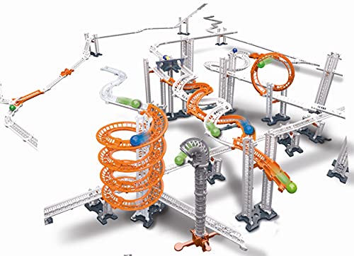 Clementoni 59235 Galileo Build – Acción y Reacción Speed Race – Maqueta de Carrera de Bola – Juguete de motricidad de Varias Piezas – Juguete para niños a Partir de 8 años