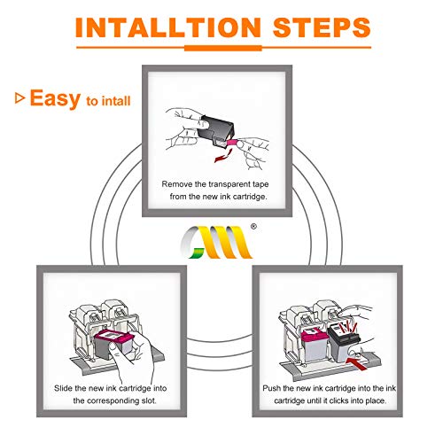 CMCMCM 301XL Cartuchos de Tinta Remanufacturado para HP 301 XL 301XL para HP Deskjet 2540 1510 2050 1050 1000 3050 1050a HP Envy 4500 5530 Officejet 4630 2620 Impresora 1 Negro y 1 Tricolor