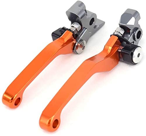 CNC Palancas de Embrague de Freno Plegables para KTM 350 450 SX SXR SXF XCF XCFW XCRW XCW EXCR EXC 14-18 125 150 200 250 300 350 500 SX XC EXC XCFW XCW SXF XCF EXC EXCF (Seis DÍAS) 14-18