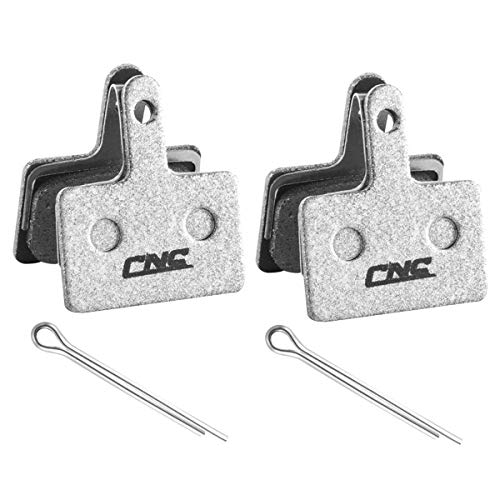 CNC Pastillas de freno para Shimano B01S, 2 pares de pastillas de freno para bicicleta, color plateado