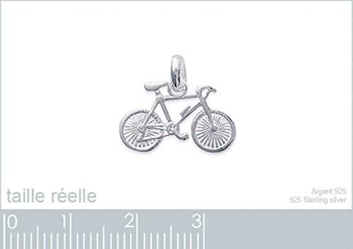 Colgante de bicicleta del Tour de Francia en plata 925