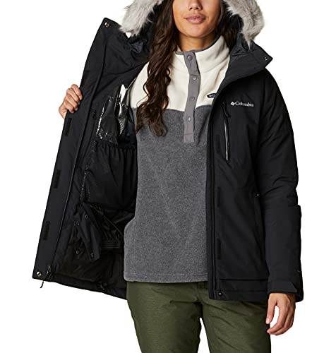 Columbia AVA Alpine Insulated Chaqueta De Esquí con Capucha, Mujer, Black, S