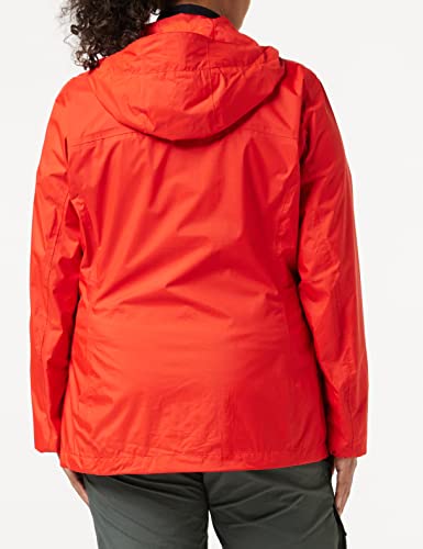 Columbia Pouring Adventure II Chaqueta Impermeable, Mujer, Bold Orange, Peach Cloud Zip, L