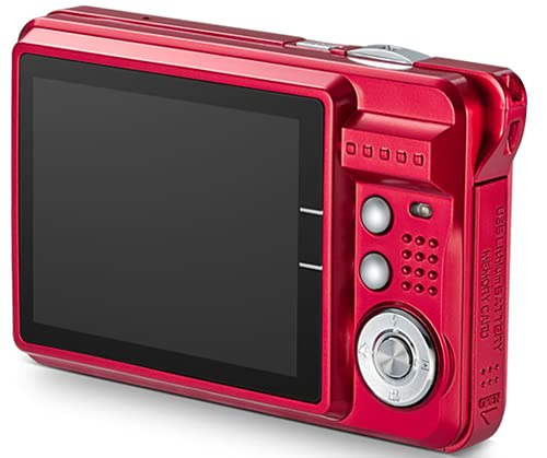 Compactas Cámaras Digitales AbergBest 2.7 LCD Recargable HD Cámara Digital para Estudiantes, niños, Adultos Interior y Exterior (Rojo)